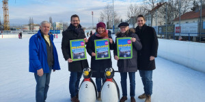 Beitragsbild des Blogbeitrags Die Grünen Wiener Neustadt laden zum Eislaufen ein