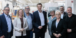 Beitragsbild des Blogbeitrags Landesrat Sven Hergovich besuchte Hightech Unternehmen MSW