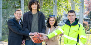 Beitragsbild des Blogbeitrags Wiener Neustadt: Neuer Basketballkorb im Freiheitspark