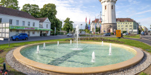 Beitragsbild des Blogbeitrags Europabrunnen beim Wasserturm erstrahlt in neuem Glanz 