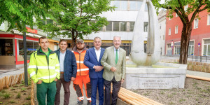 Beitragsbild des Blogbeitrags Wiener Neustadt: Platz rund um Hypobrunnen wurde neugestaltet
