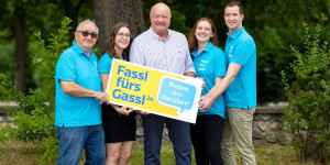 Beitragsbild des Blogbeitrags “Fassl fürs Gassl” tourt auch 2024 wieder durch Wiener Neustadt