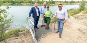 Beitragsbild des Blogbeitrags Neue Stiege für Badegäste am Achtersee ist bereit