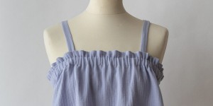 Beitragsbild des Blogbeitrags Gratis Schnittmuster — Nähanleitung für Anfänger: Sommertop aus Rechtecken nähen