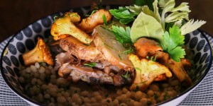 Beitragsbild des Blogbeitrags Rezept: Sellerie, Eierschwammerl, Rollgerste 