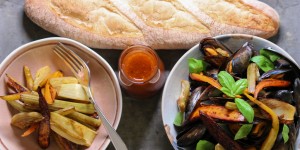 Beitragsbild des Blogbeitrags Rezept: Muscheln und gebratenes Gemüse