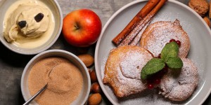 Beitragsbild des Blogbeitrags Apfelradl in Zimt und Zucker, da werden Kindheitserinnerungen wach…