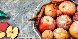 Beitragsbild des Blogbeitrags Rezept der Woche: Weihnachtlicher Bratapfel mit knusprigen Panko-Brösel
