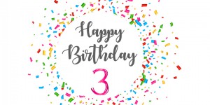 Beitragsbild des Blogbeitrags Happy Birthday! IchmitKind ist jetzt Drei!
