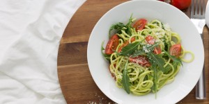 Beitragsbild des Blogbeitrags Pasta mit Avocadocreme
