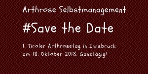 Beitragsbild des Blogbeitrags Save the Date! Arthrosetag in Innsbruck 