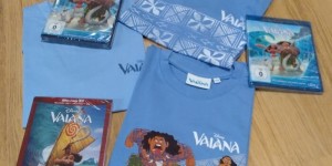 Beitragsbild des Blogbeitrags Gewinnt Vaiana auf DVD- und Blu-ray sowie T-Shirts 