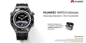 Beitragsbild des Blogbeitrags Huawei Watch Ultimate ab sofort verfügbar – Frühkäufer:innen bekommen FreeBuds Pro 2 dazu 