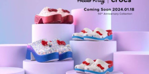 Beitragsbild des Blogbeitrags 50 Jahre Hello Kitty: Crocs erscheinen am 18. Jänner 2024 