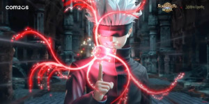 Beitragsbild des Blogbeitrags Jujutsu Kaisen kommt ab August in Summoners War: Sky Arena vor 