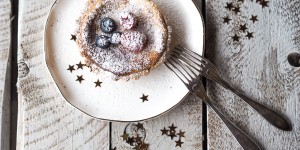 Beitragsbild des Blogbeitrags Weihnachtsdessert – Mini Cheesecakes mit Swirl 