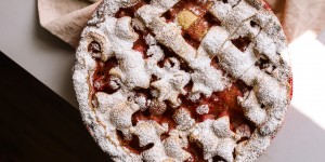 Beitragsbild des Blogbeitrags Veganer Mürbteigkuchen