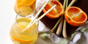 Beitragsbild des Blogbeitrags #Drinkmorewatertuesday – Zitronengras Orangen Wasser 