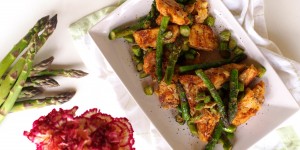 Beitragsbild des Blogbeitrags Spargelspecial – geröstete Knödel mit grünem Spargel