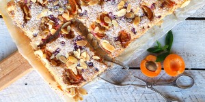 Beitragsbild des Blogbeitrags Marillentarte mit Mandelcreme – mhhhh! 