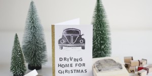 Beitragsbild des Blogbeitrags DIY: Stamp-it-yourself Christmas Cards 