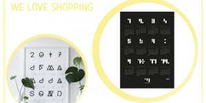 Beitragsbild des Blogbeitrags we love Shopping: Minimalistische Wandkalender für 2017 