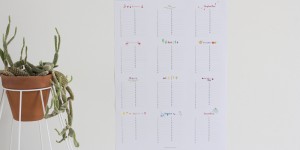 Beitragsbild des Blogbeitrags Freebie: Geburtstagskalender 