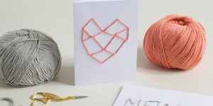 Beitragsbild des Blogbeitrags DIY: Bestickte Muttertagskarte