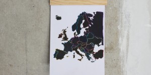 Beitragsbild des Blogbeitrags DIY: Europakarte zum Freirubbeln 