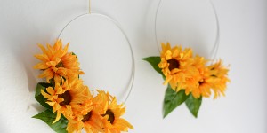 Beitragsbild des Blogbeitrags DIY: Schneller Blumenkranz für Hochzeiten 