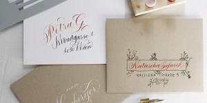 Beitragsbild des Blogbeitrags Kalligraphie-DIY: Kuverts beschriften