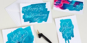 Beitragsbild des Blogbeitrags we love handmade: Unsere liebsten Kalligraphie-DIYs!