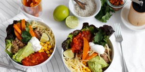 Beitragsbild des Blogbeitrags Rezept: Vegetarische Burrito Bowl
