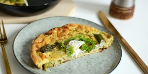 Beitragsbild des Blogbeitrags Rezept: Spargel-Frittata