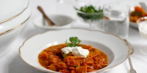 Beitragsbild des Blogbeitrags Rezept: Kürbisgulasch