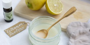 Beitragsbild des Blogbeitrags Beauty-DIY: Zucker-Zitronen-Peeling 