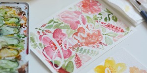 Beitragsbild des Blogbeitrags Save the Date: Brush Lettering & Aquarellmalerei im Februar