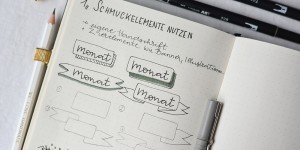 Beitragsbild des Blogbeitrags DIY: Bullet Journaling – Banner gestalten