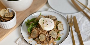 Beitragsbild des Blogbeitrags Rezept: Couscous-Salat mit Spinat & Topinambur