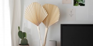 Beitragsbild des Blogbeitrags DIY: Getrocknete Palmwedel aus Papier 