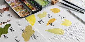 Beitragsbild des Blogbeitrags DIY: Wandkalender kreativ gestalten (inkl. Freebie)