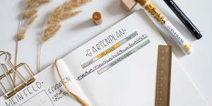 Beitragsbild des Blogbeitrags DIY: Bullet Journal Gartenplaner