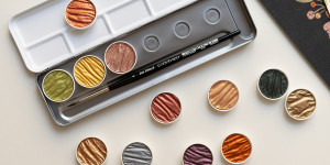 Beitragsbild des Blogbeitrags Aquarellmalerei: Vorstellung der Coliro Pearlcolors