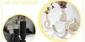 Beitragsbild des Blogbeitrags Shopping: Dekorative Vasen 