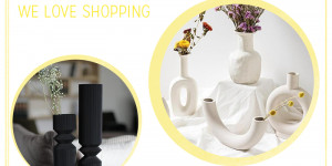 Beitragsbild des Blogbeitrags Shopping: Dekorative Vasen