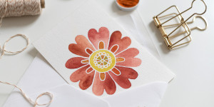 Beitragsbild des Blogbeitrags DIY: Karte mit Blumen-Mandala 