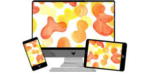 Beitragsbild des Blogbeitrags Jänner-Wallpaper: Abstrakte Formen