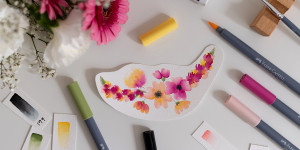 Beitragsbild des Blogbeitrags DIY & Materialkunde: Lettern & Malen mit den Goldfaber Aqua Dual Markern