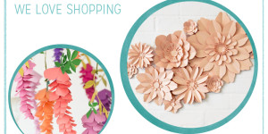 Beitragsbild des Blogbeitrags Shopping: Papierblumen selber machen 