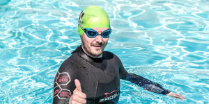 Beitragsbild des Blogbeitrags Im Gartenpool zur neuen Schwimmform – Schwimmtraining zuhause